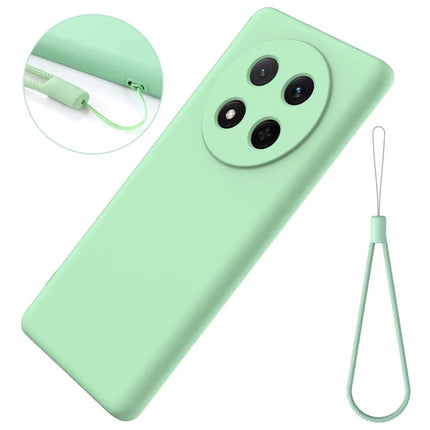 For Honor Magic7 Lite 5G / X9c 5G / X60 Pro 5G Case Liquid Silicone Phone Back Cover with Hand Strap