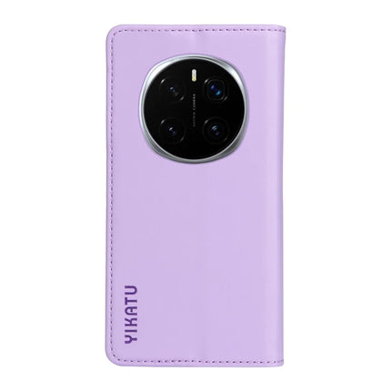 For Honor Magic7 Pro 5G Wallet Case YIKATU YK- 001 PU Leather Phone Cover with Stand -  Light Purple