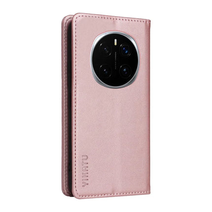 For Honor Magic7 Pro 5G Wallet Case YIKATU YK- 001 PU Leather Phone Cover with Stand -  Rose Gold
