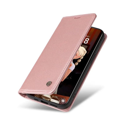 For Honor Magic7 Pro 5G Wallet Case YIKATU YK- 001 PU Leather Phone Cover with Stand -  Rose Gold