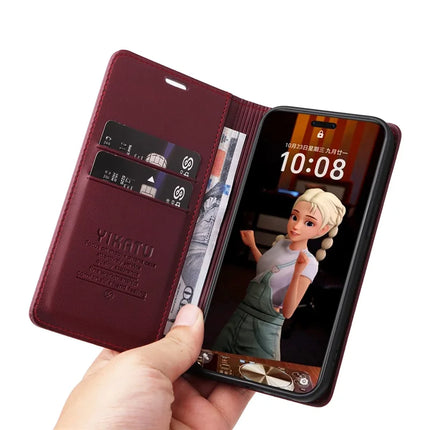 For Honor Magic7 Pro 5G Wallet Case YIKATU YK- 001 PU Leather Phone Cover with Stand