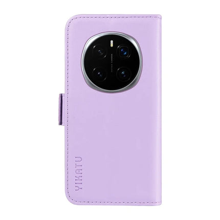 For Honor Magic7 Pro 5G Wallet Phone Case YIKATU YK-003 Leather Stand Cover -  Light Purple