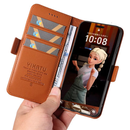 For Honor Magic7 Pro 5G Wallet Phone Case YIKATU YK-003 Leather Stand Cover