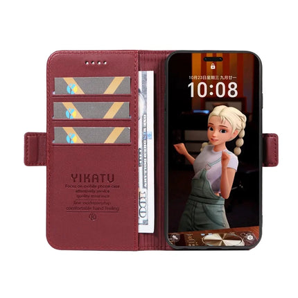 For Honor Magic7 Pro 5G Wallet Phone Case YIKATU YK-003 Leather Stand Cover