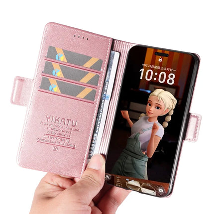 For Honor Magic7 Pro 5G Wallet Phone Case YIKATU YK-003 Leather Stand Cover