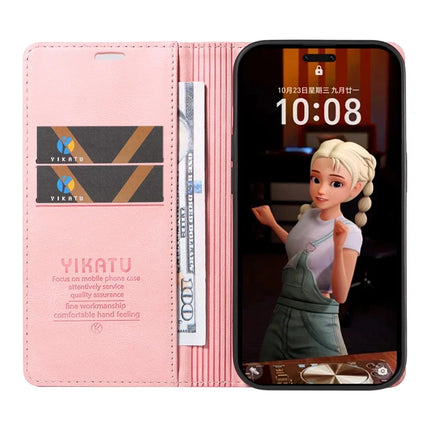 For Honor Magic7 Pro 5G Leather Cover YIKATU YK-004 Skin-Touch Wallet Phone Cases