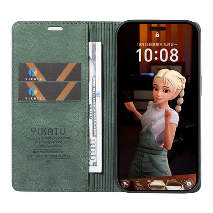 For Honor Magic7 Pro 5G Leather Cover YIKATU YK-004 Skin-Touch Wallet Phone Cases