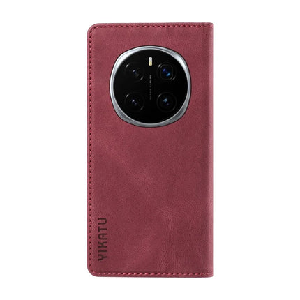 For Honor Magic7 Pro 5G Leather Cover YIKATU YK-004 Skin-Touch Wallet Phone Cases