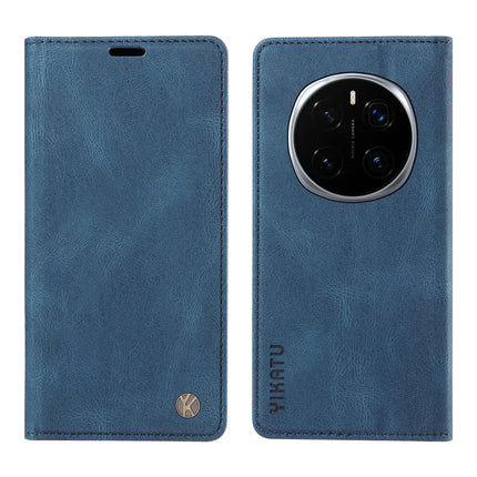 For Honor Magic7 Pro 5G Leather Cover YIKATU YK-004 Skin-Touch Wallet Phone Cases