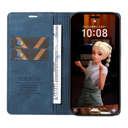 For Honor Magic7 Pro 5G Leather Cover YIKATU YK-004 Skin-Touch Wallet Phone Cases