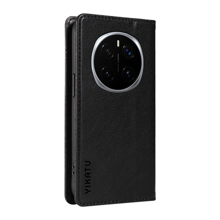For Honor Magic7 Pro 5G Wallet Case YIKATU YK-006 Magnetic Closure Leather Phone Cover Litchi Texture