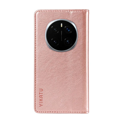 For Honor Magic7 Pro 5G Wallet Case YIKATU YK-006 Magnetic Closure Leather Phone Cover Litchi Texture