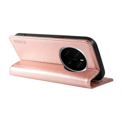 For Honor Magic7 Pro 5G Wallet Case YIKATU YK-006 Magnetic Closure Leather Phone Cover Litchi Texture
