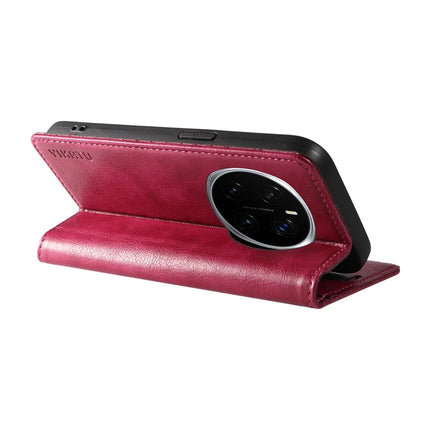 For Honor Magic7 Pro 5G Wallet Case YIKATU YK-006 Magnetic Closure Leather Phone Cover Litchi Texture