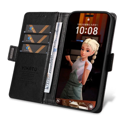 For Honor Magic7 Pro 5G Case YIKATU YK-007 Litchi Texture PU Leather Wallet Phone Cover