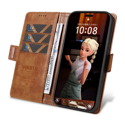 For Honor Magic7 Pro 5G Case YIKATU YK-007 Litchi Texture PU Leather Wallet Phone Cover