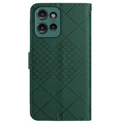 For Motorola Moto G 5G (2025) Wallet Phone Case Imprint PU Leather Flip Folio Cover