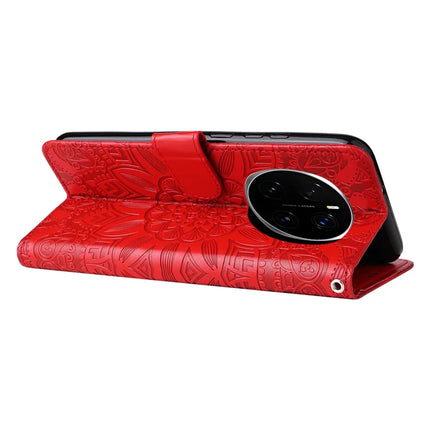 For Honor Magic7 Pro 5G Case Sunflower Imprint Leather Wallet Phone Cover