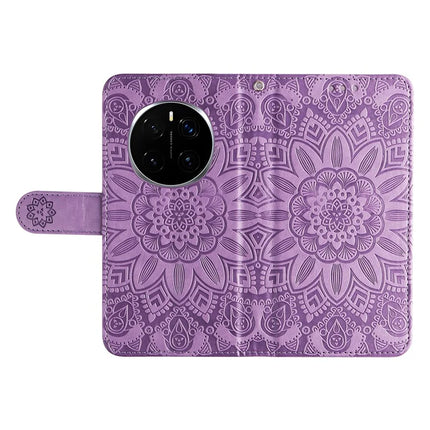 For Honor Magic7 Pro 5G Case Sunflower Imprint Leather Wallet Phone Cover