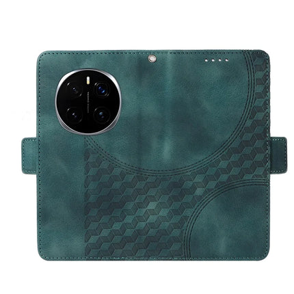 For Honor Magic7 Pro 5G Case PU Leather Phone Cover Rhombus Starry Imprinted