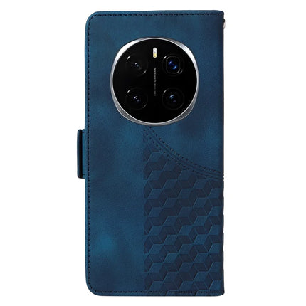 For Honor Magic7 Pro 5G Case PU Leather Phone Cover Rhombus Starry Imprinted