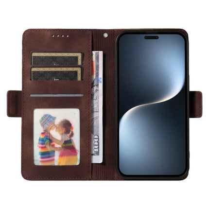 For Honor Magic7 Pro 5G Case PU Leather Phone Cover Rhombus Starry Imprinted