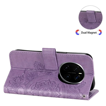 For Honor Magic7 Pro 5G Case PU Leather Wallet Floral Phone Cover Stand View