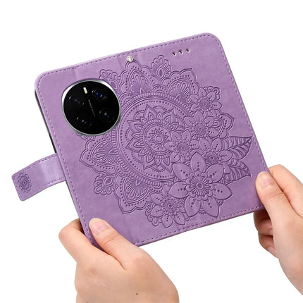 For Honor Magic7 Pro 5G Case PU Leather Wallet Floral Phone Cover Stand View