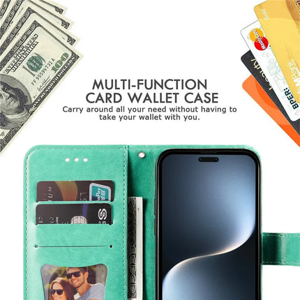For Honor Magic7 Pro 5G Case PU Leather Wallet Floral Phone Cover Stand View