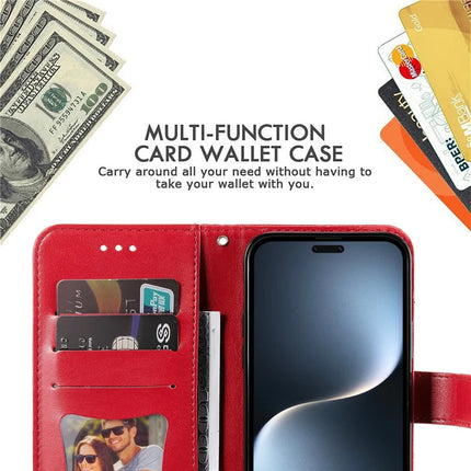 For Honor Magic7 Pro 5G Case PU Leather Wallet Floral Phone Cover Stand View