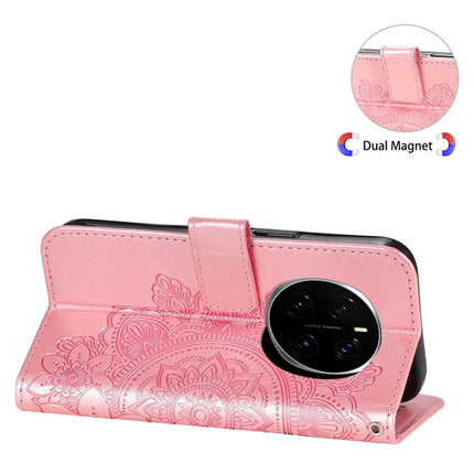 For Honor Magic7 Pro 5G Case PU Leather Wallet Floral Phone Cover Stand View