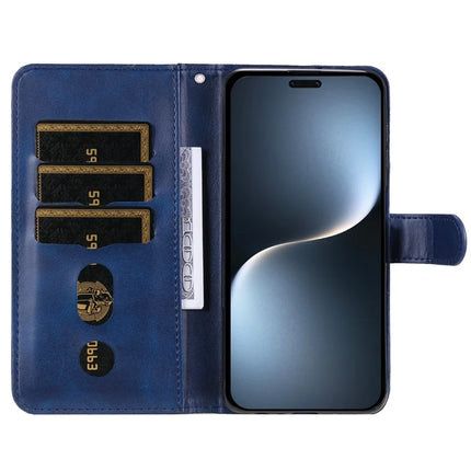 For Honor Magic7 Pro 5G Case Zipper Wallet Calf Texture PU Leather Phone Cover