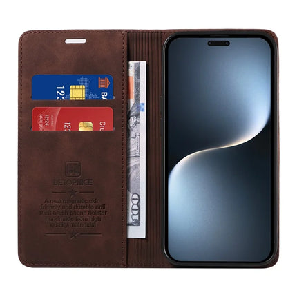 BETOPNICE 003 For Honor Magic7 Pro 5G Wallet Case Leather Phone Cover with Stand