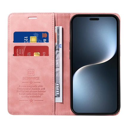 BETOPNICE 003 For Honor Magic7 Pro 5G Wallet Case Leather Phone Cover with Stand