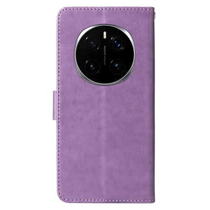 For Honor Magic7 Pro 5G Leather Case Butterfly Floral Imprint Wallet Stand Cover