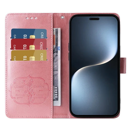 For Honor Magic7 Pro 5G Leather Case Butterfly Floral Imprint Wallet Stand Cover