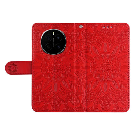 For Honor Magic7 5G Case Sunflower Imprint Leather Wallet Phone Cover