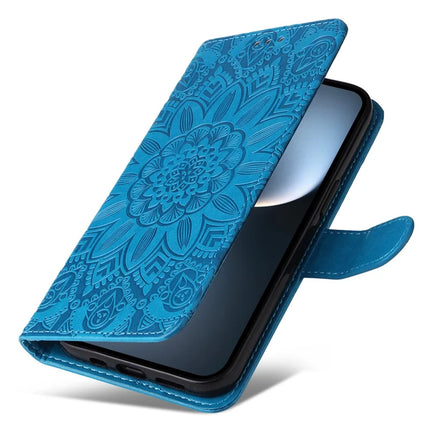 For Honor Magic7 5G Case Sunflower Imprint Leather Wallet Phone Cover