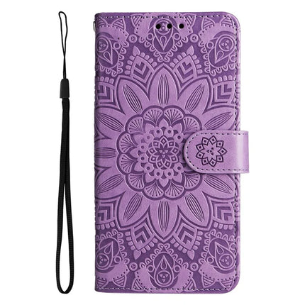 For Honor Magic7 5G Case Sunflower Imprint Leather Wallet Phone Cover