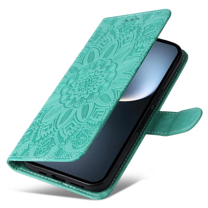 For Honor Magic7 5G Case Sunflower Imprint Leather Wallet Phone Cover
