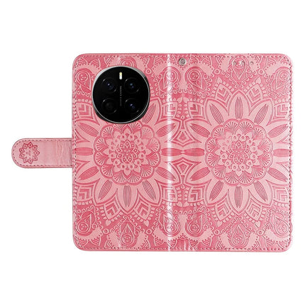 For Honor Magic7 5G Case Sunflower Imprint Leather Wallet Phone Cover