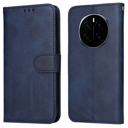 For Honor Magic7 5G Case Wallet PU Leather Folio Flip Phone Cover - Blue