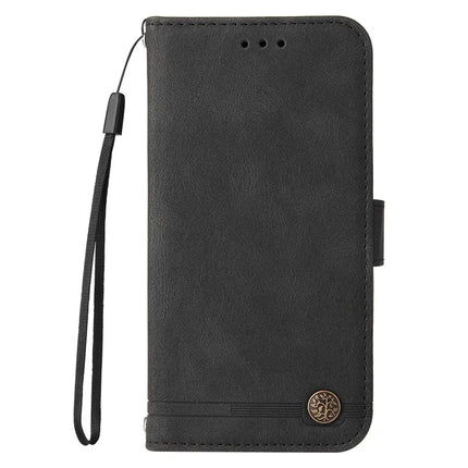 For Honor Magic7 5G Wallet Case Skin Touch Leather Phone Cover Tree Pattern Hardware