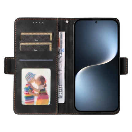 For Honor Magic7 5G Case PU Leather Phone Cover Rhombus Starry Imprinted