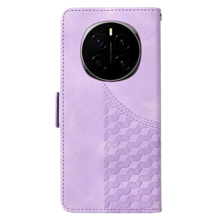 For Honor Magic7 5G Case PU Leather Phone Cover Rhombus Starry Imprinted