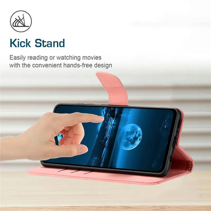 For Motorola Moto G Play (2025) 4G / G Power (2025) Case Skin-Touch Lines PU Leather Flip Phone Cover
