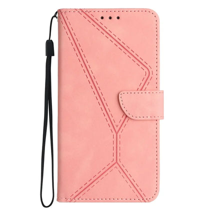 For Motorola Moto G Play (2025) 4G / G Power (2025) Case Skin-Touch Lines PU Leather Flip Phone Cover