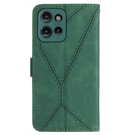 For Motorola Moto G Play (2025) 4G / G Power (2025) Case Skin-Touch Lines PU Leather Flip Phone Cover