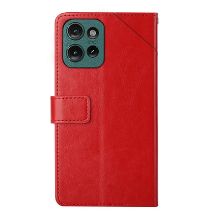 For Motorola Moto G Play (2025) 4G / G Power (2025) Case Y-Shaped Lines Imprint Leather Phone Cover