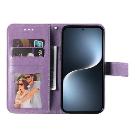 For Honor Magic7 5G Case PU Leather Wallet Floral Phone Cover Stand View
